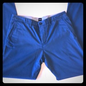 Hugo Boss Regular Fit Blue Chinos, size 31.